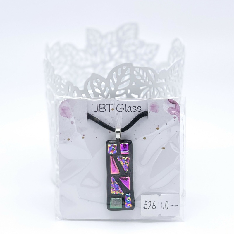 Pendant Group 2|Pink Abstract Rectangular Pendant|Pink and lilac square
