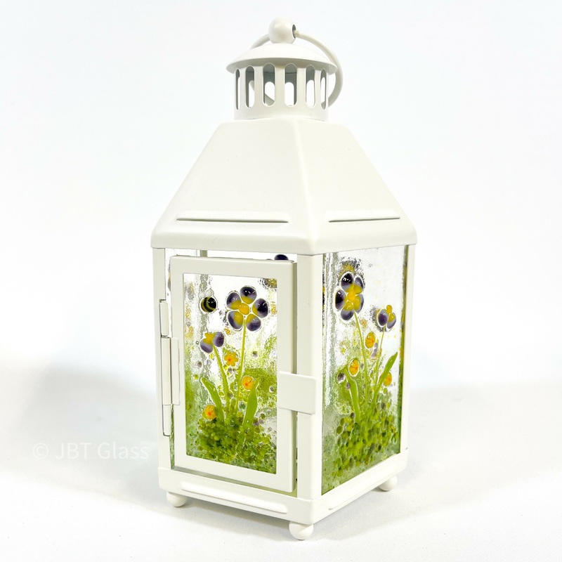 Purple Flower Small Lantern