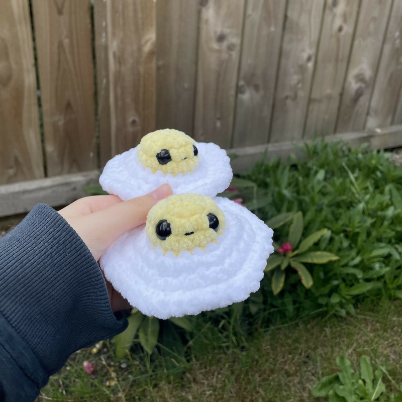 Small Crochet Fried Egg|Small Fried Egg