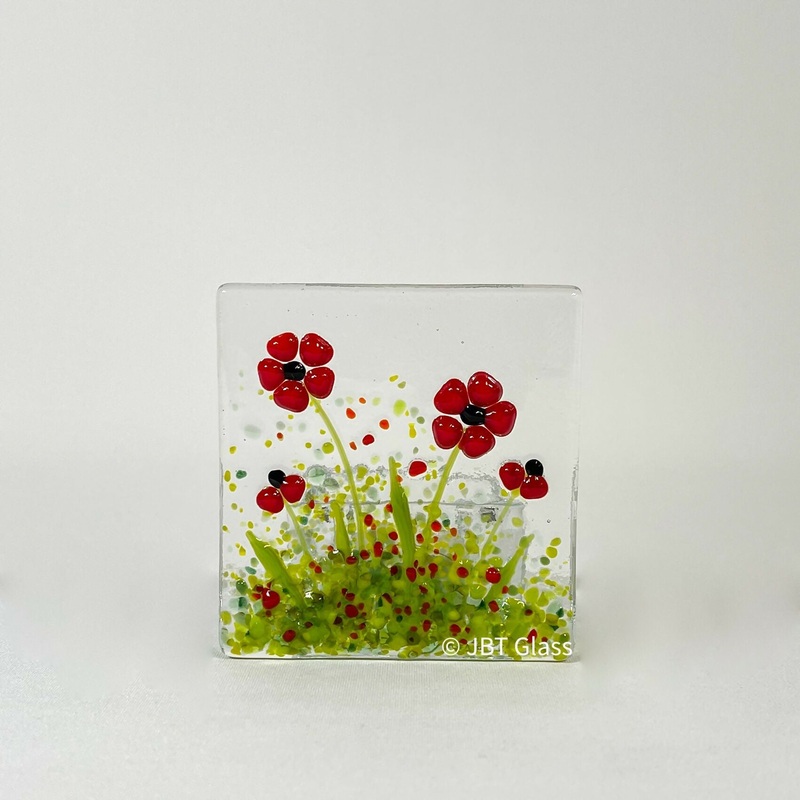 Small Red Flower Tea Light