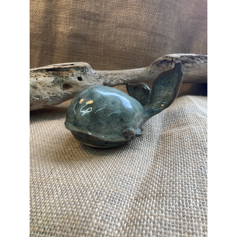 Tharn  Ceramic Whale Ornament