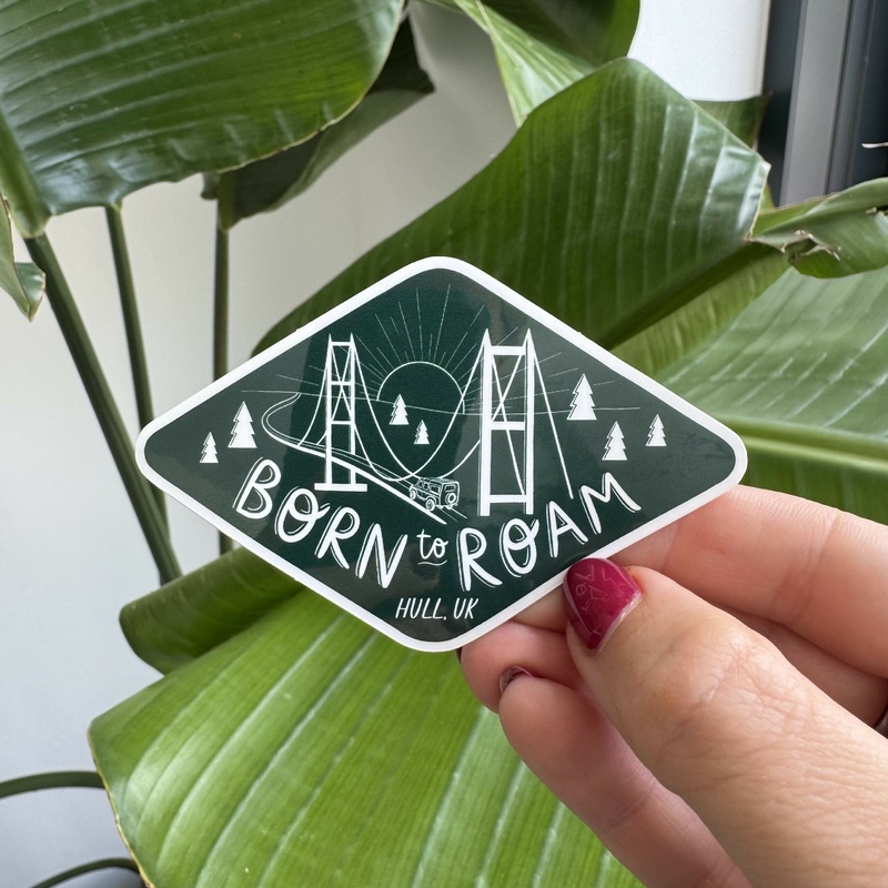 Born to Roam Hull Sticker