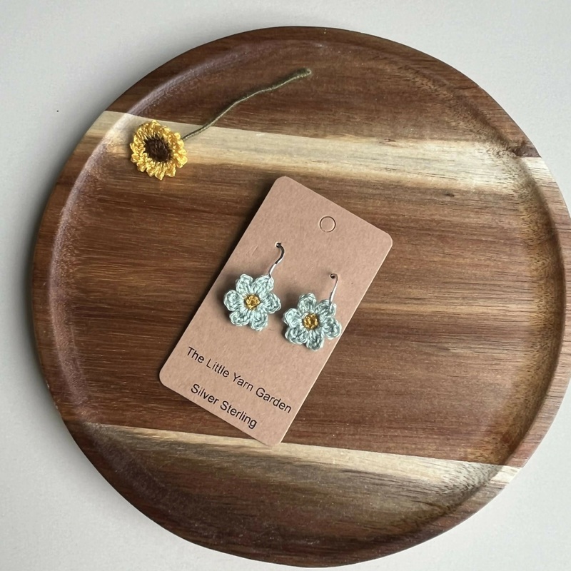 Crochet Flower Earrings