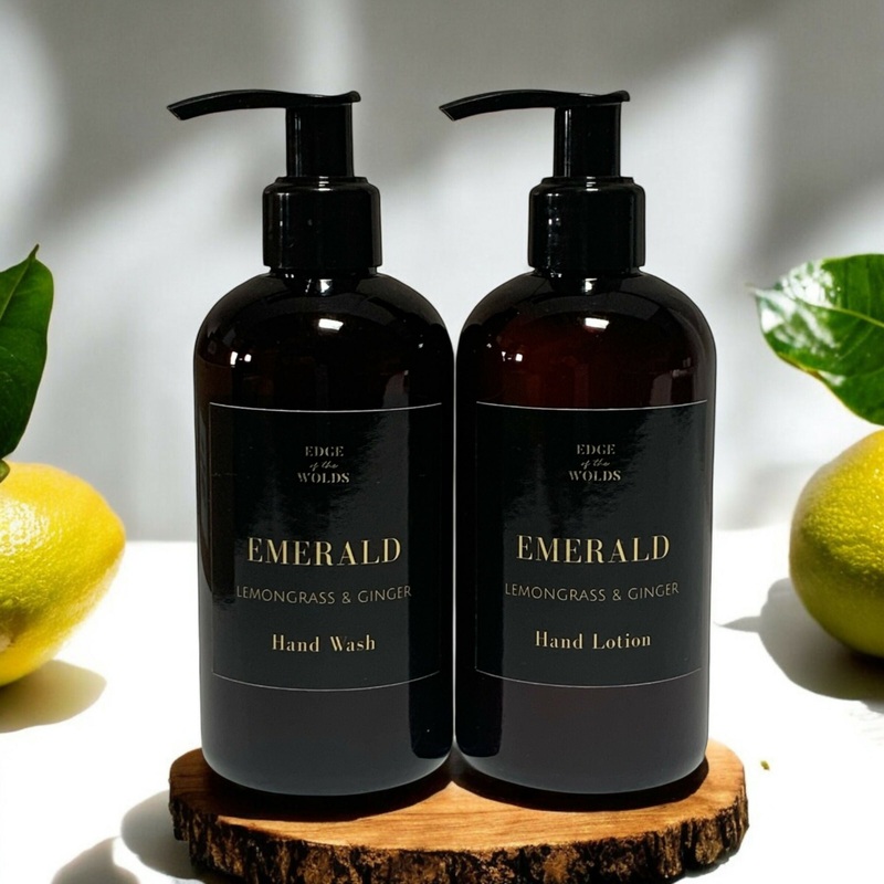 Emerald – Lemongrass and Ginger Hand Wash & Lotion Set