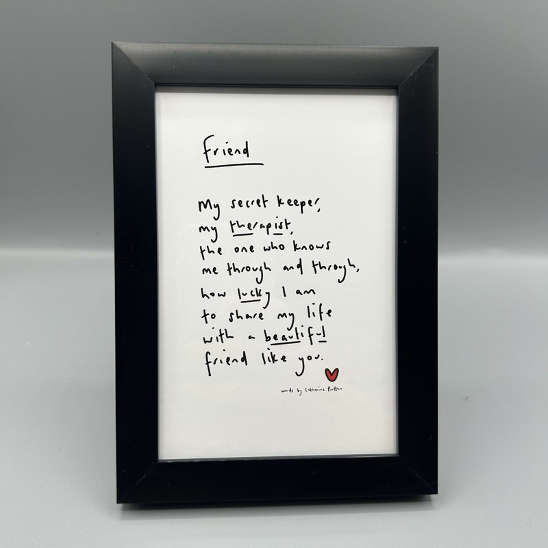 Friend Poem Mini Frame