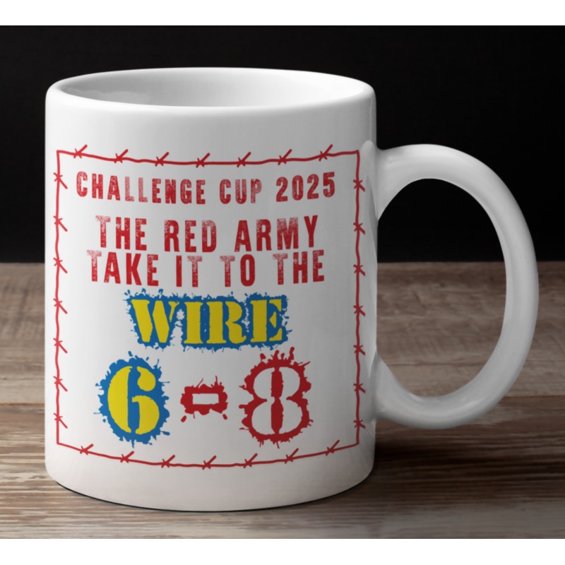 Hull KR Mug 2025 CHALLENGE CUP FINAL WAR IS WON Design