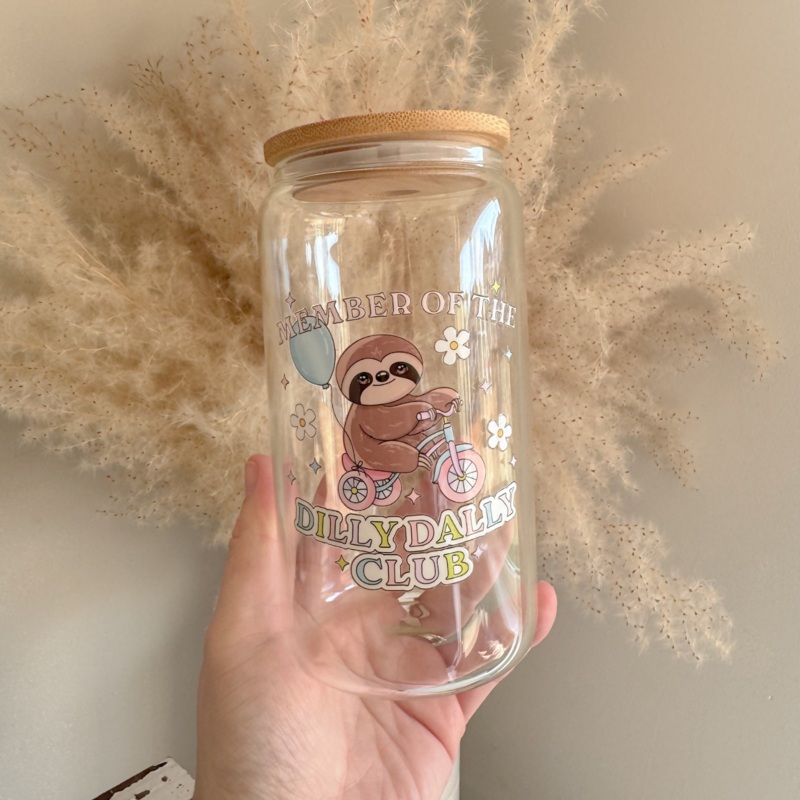 Member Of The Dilly Dally Club Glass Can