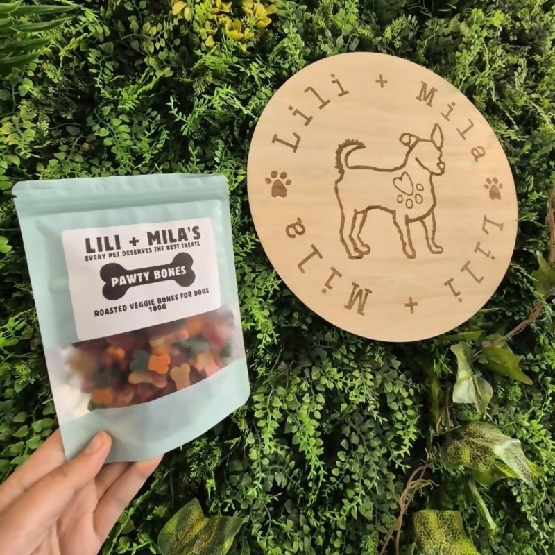 Pawty Bones – Vegetable Bone Shaped Treats – 100g