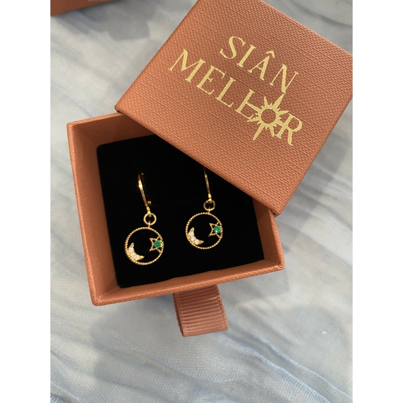 Small Celestial Huggie Hoops