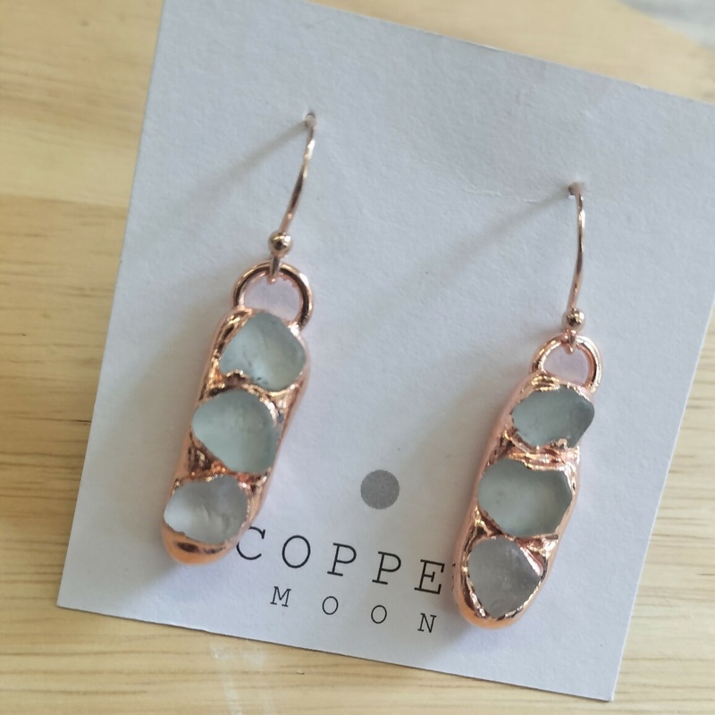 Trio Seaglass Earrings