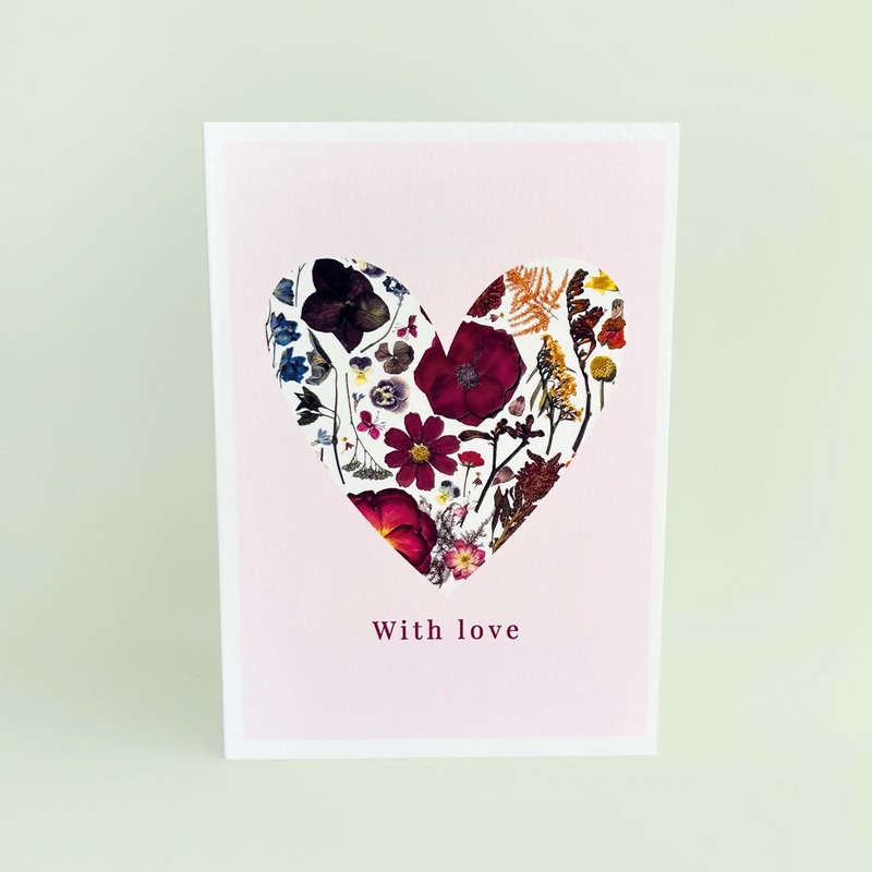 With Love Heart Card|With Love Heart