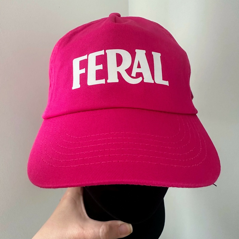 Feral Cotton Baseball Cap|Bright Pink