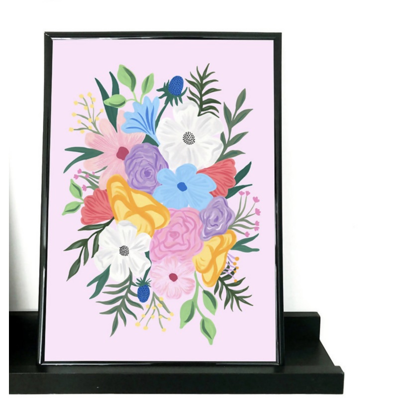 Floral Burst Art Print