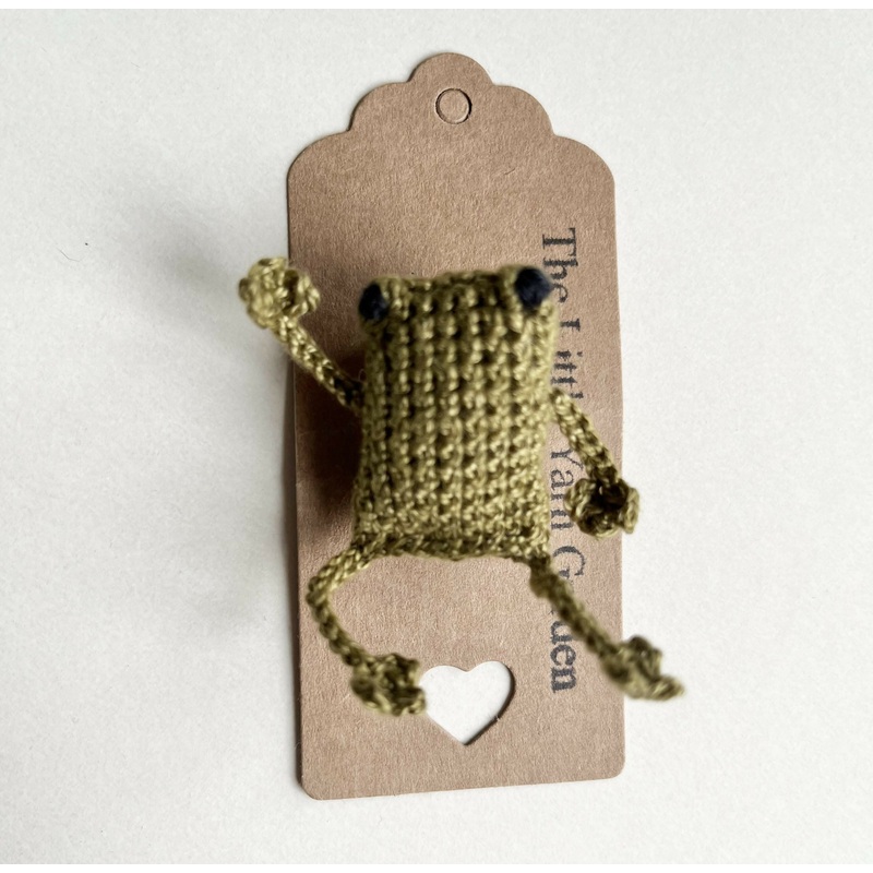Frog Micro Crochet Brooch|Frog Brooch