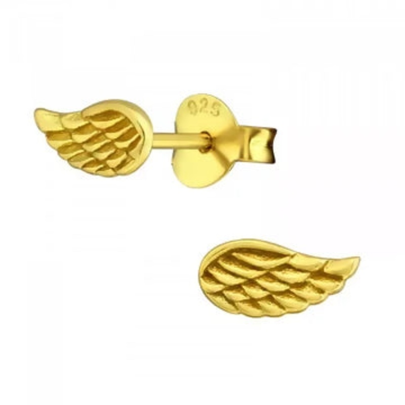 Gold Angel Wings Studs|Gold Angel Wings Studs