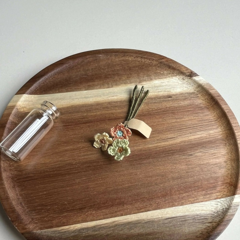 Miniature Crochet Flowers Bouquet