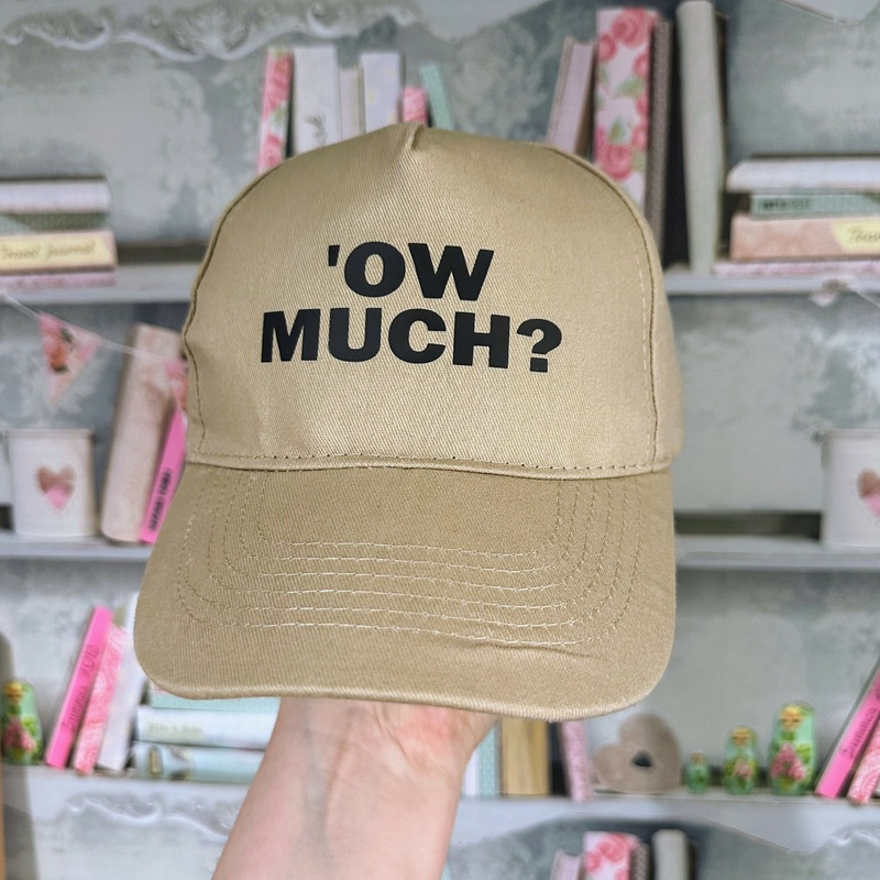 Ow Much Cotton Baseball Cap|Sand