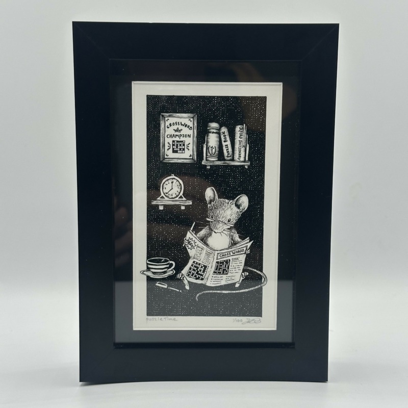 Puzzle Time – Framed Limited Edition Print by Jenny Davies
