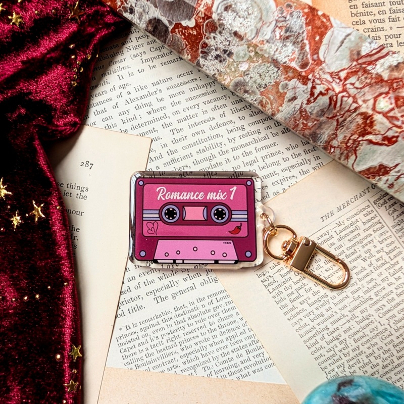 Romance Mix Tape Keyring