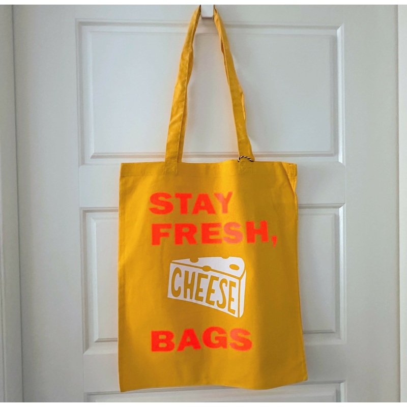 Stay Fresh Cotton Tote Bag|Yellow
