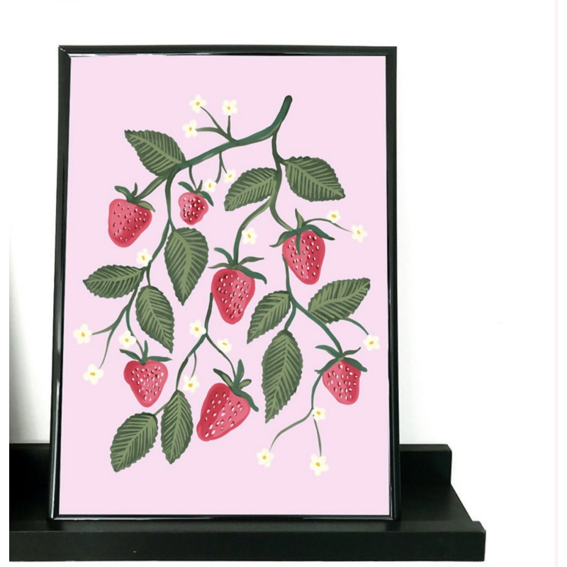 Strawberry A4 Print