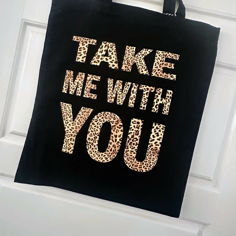 Take Me With You Cotton Tote Bag