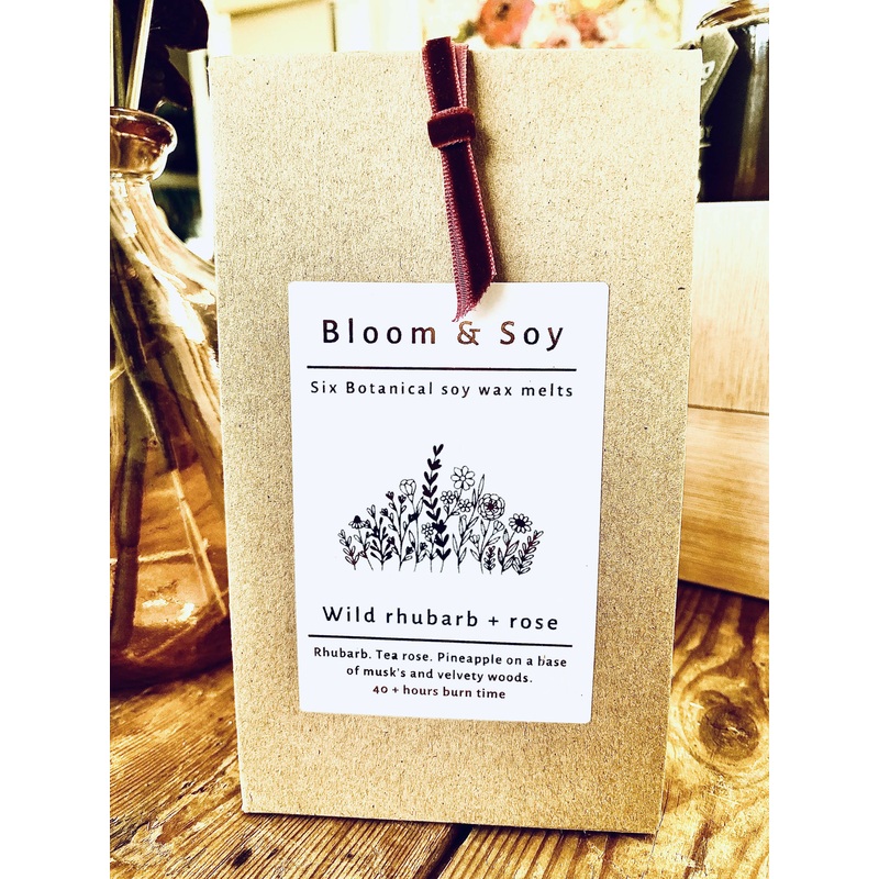 WILD RHUBARB, 6 BOTANICAL SOY WAX MELTS