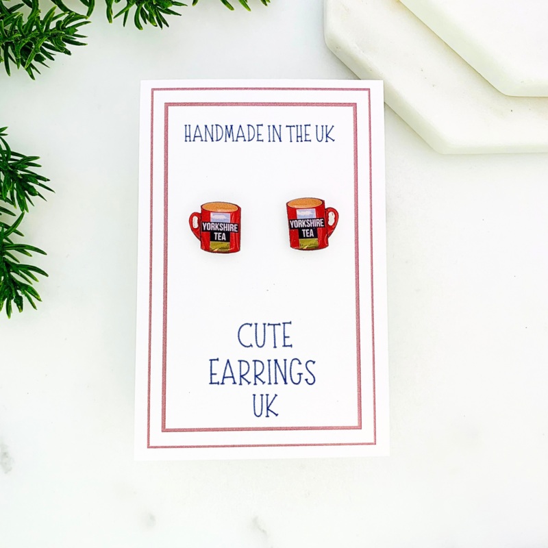 Yorkshire Tea Mug Stud Earrings