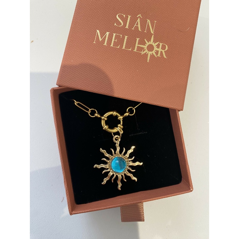 Blue Sun Necklace