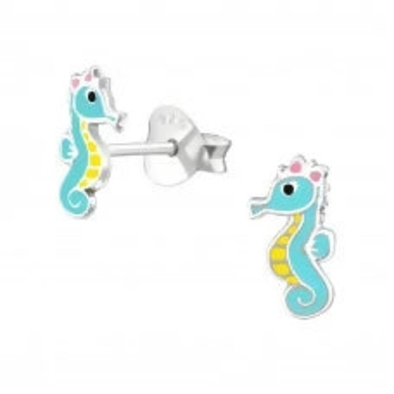 Colour Seahorse Studs|Coloured Seahorse Studs