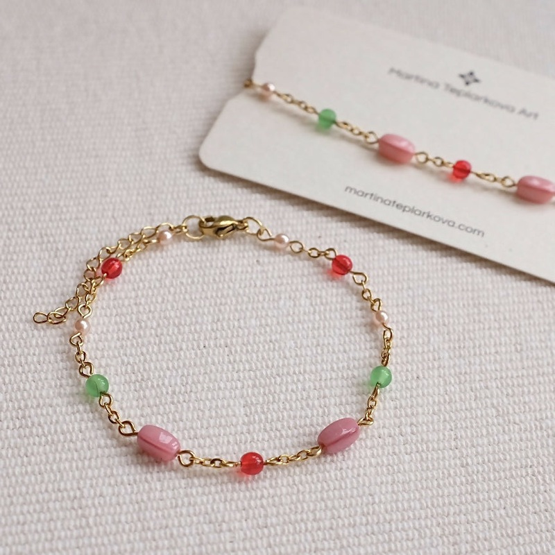 Colourful Beaded Adjustable Bracelet