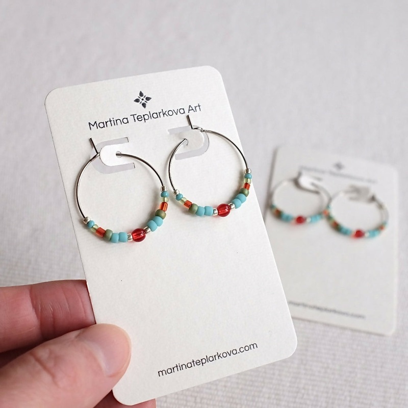 Colourful Hoop Earrings