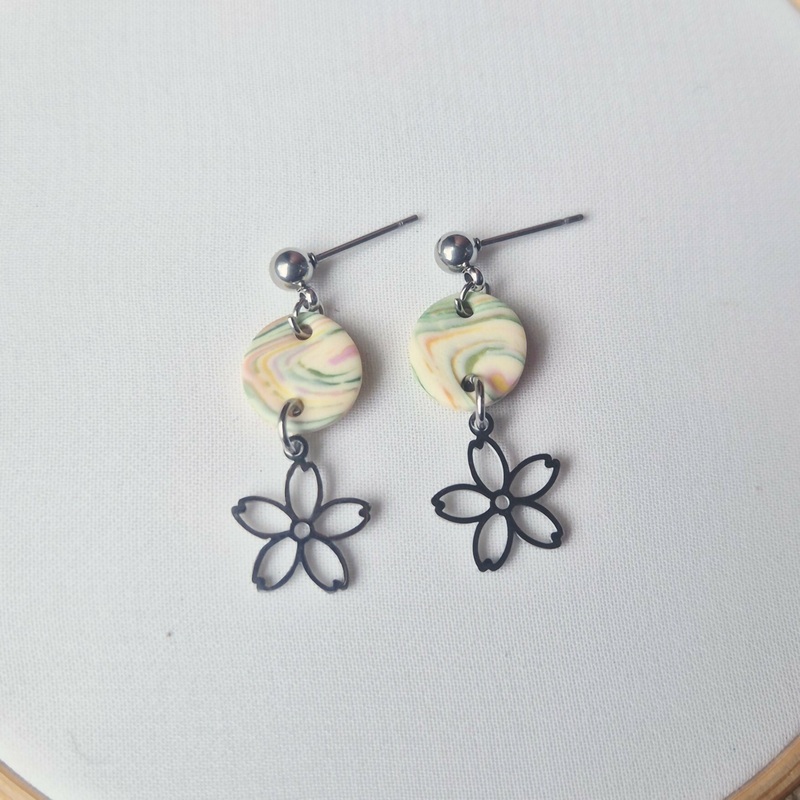 Desert Storm Flower Earrings