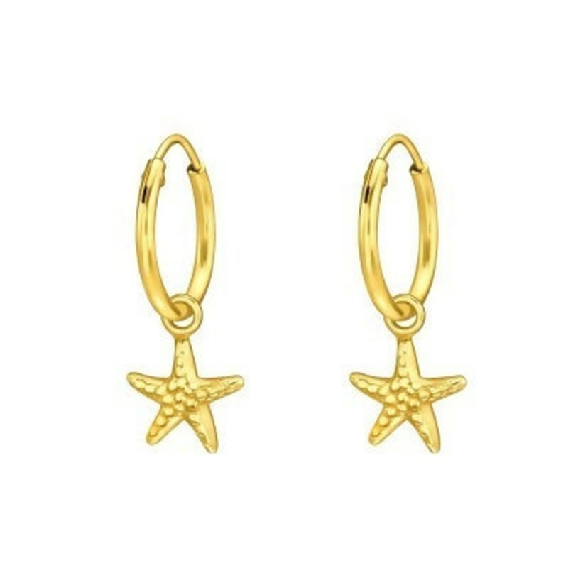Starfish Gold Mini Hoops|Starfish Gold Mini Hoops