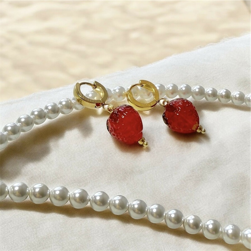 Sweet Bay Earrings|CHERRY|RASPBERRY