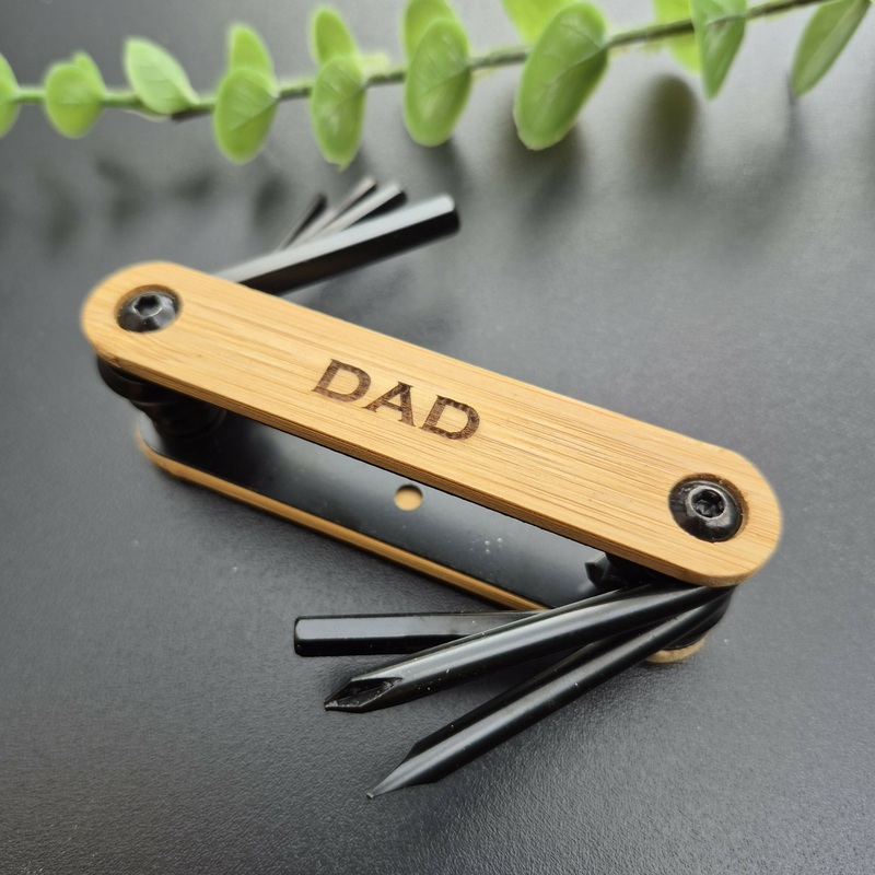Bamboo Allen Key tool | Engraved Hex Key | Eco-Friendly DIY Gift | Handyman & Cyclist Tool – DAD
