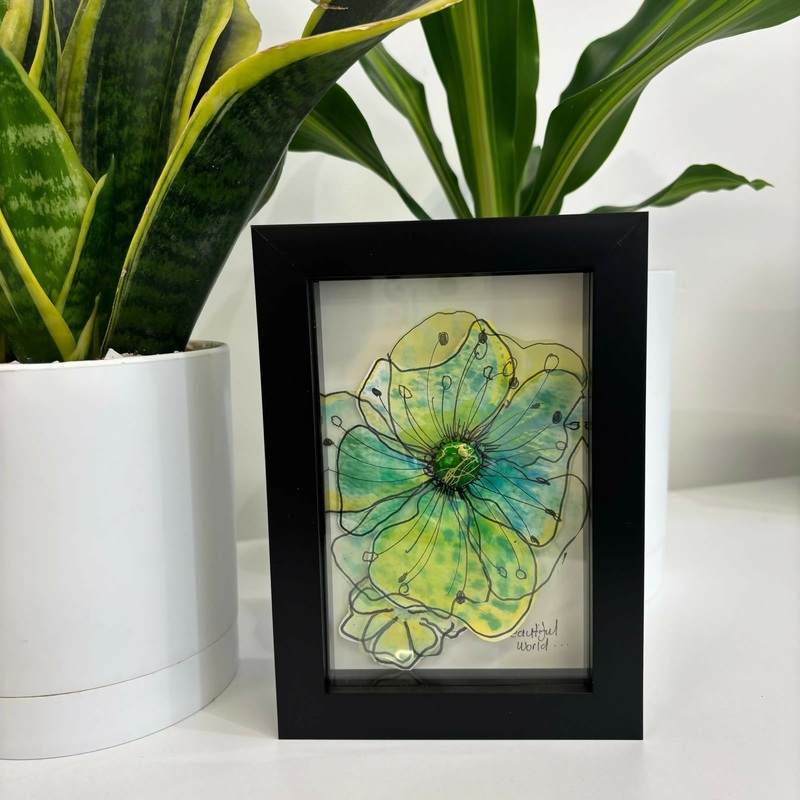 Framed Green Florals – Multiple Designs