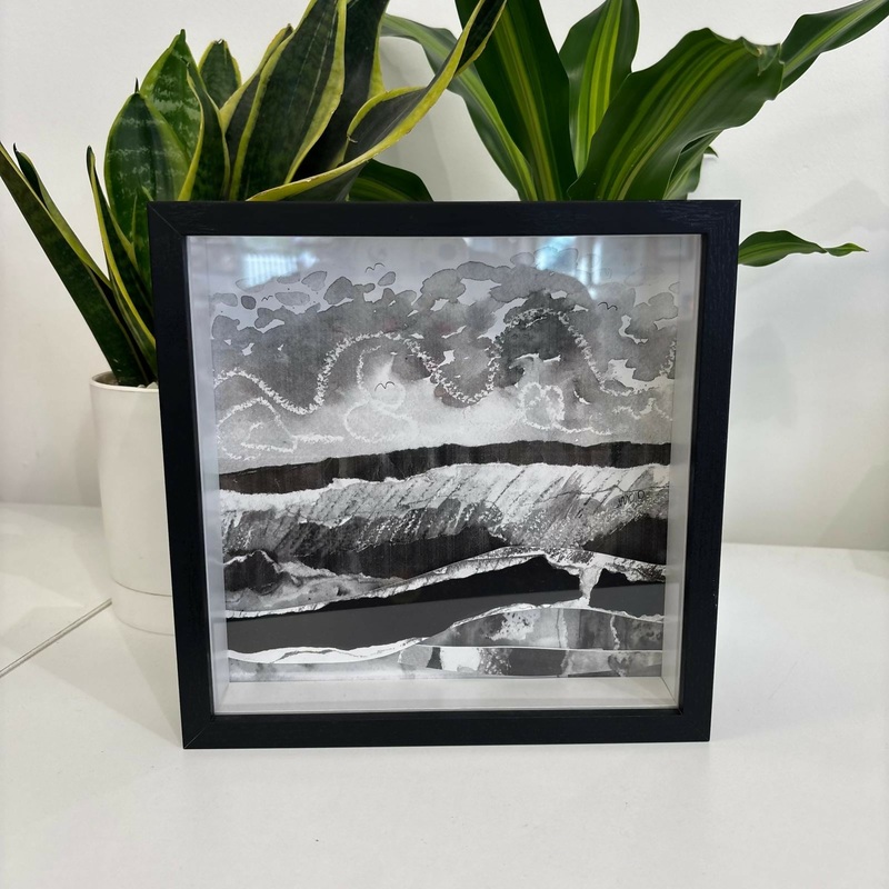 Framed Monochrome Scene