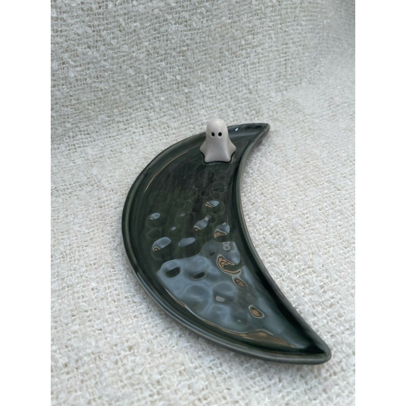 Green Ghost Moon Plate