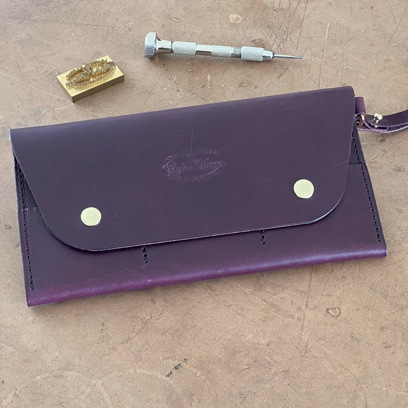 Handmade Italian Leather Clutch Purse