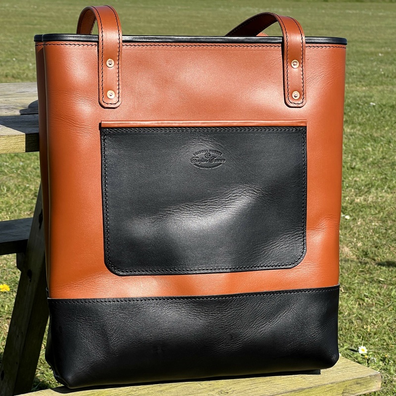 Handmade Italian Vegetable Tanned Leather Tote Bag – XL