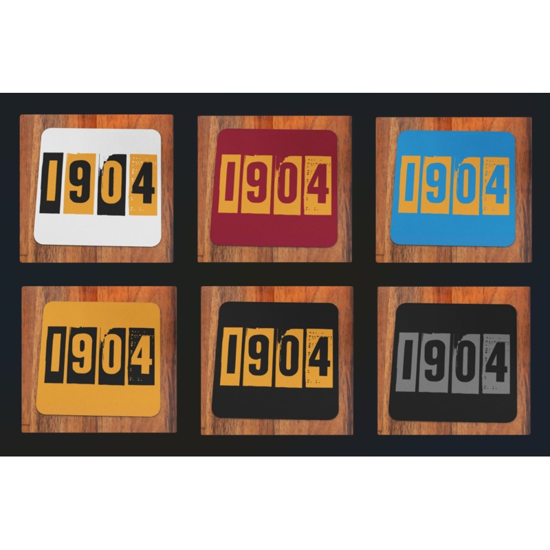 Hull City Coaster Set of 6 1904 Design