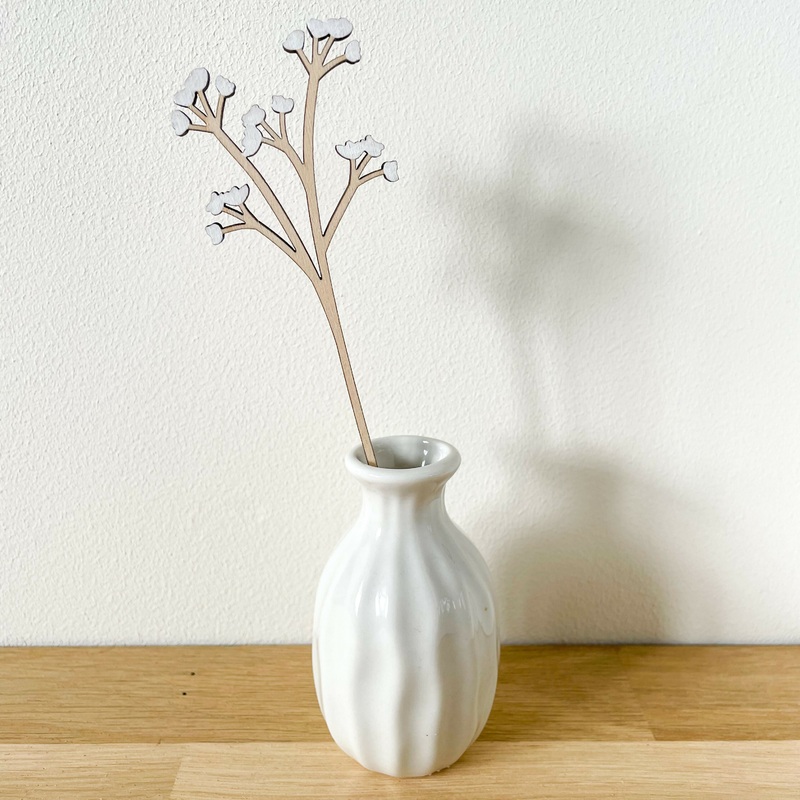 Mini Wooden Gypsophila Flower