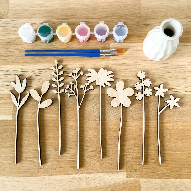 Paint Your Own Mini Flower Set