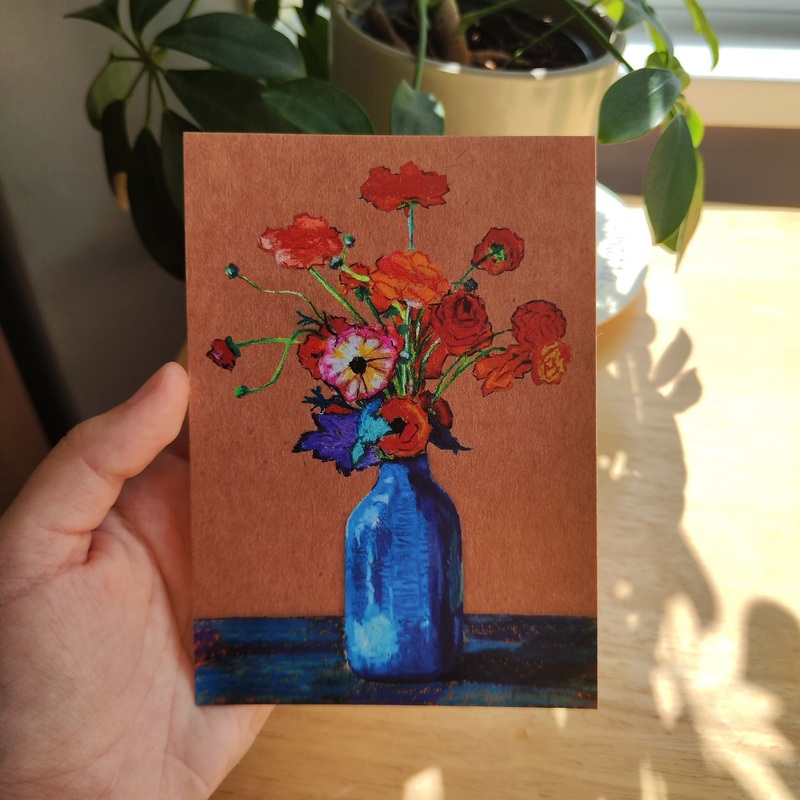 Postcard – Flower Study|Postcard