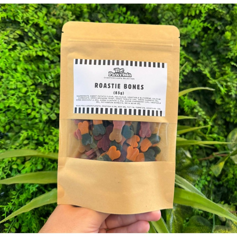 Roastie Bites – Vegetable Bone Shaped Treats – 85g
