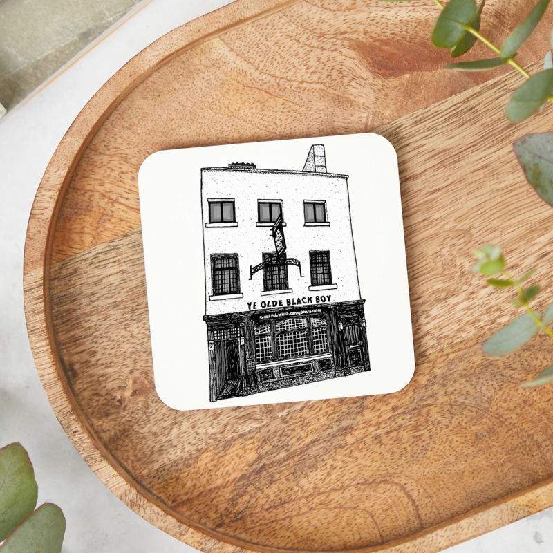 Ye Olde Black Boy, Hull Pub Coaster