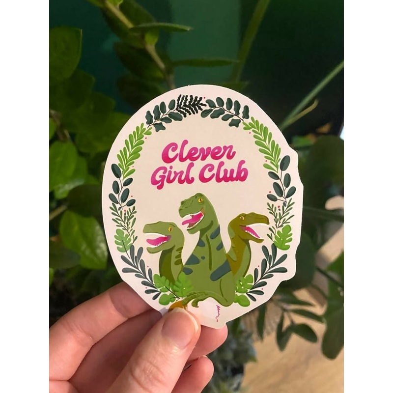 Clever Girl Club sticker