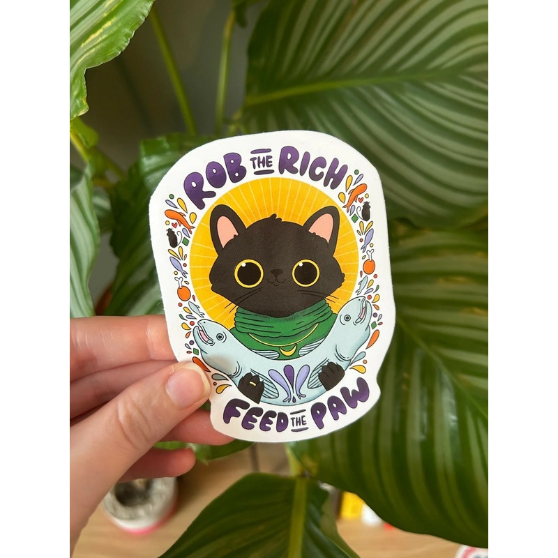 Feed the Paw Sticker
