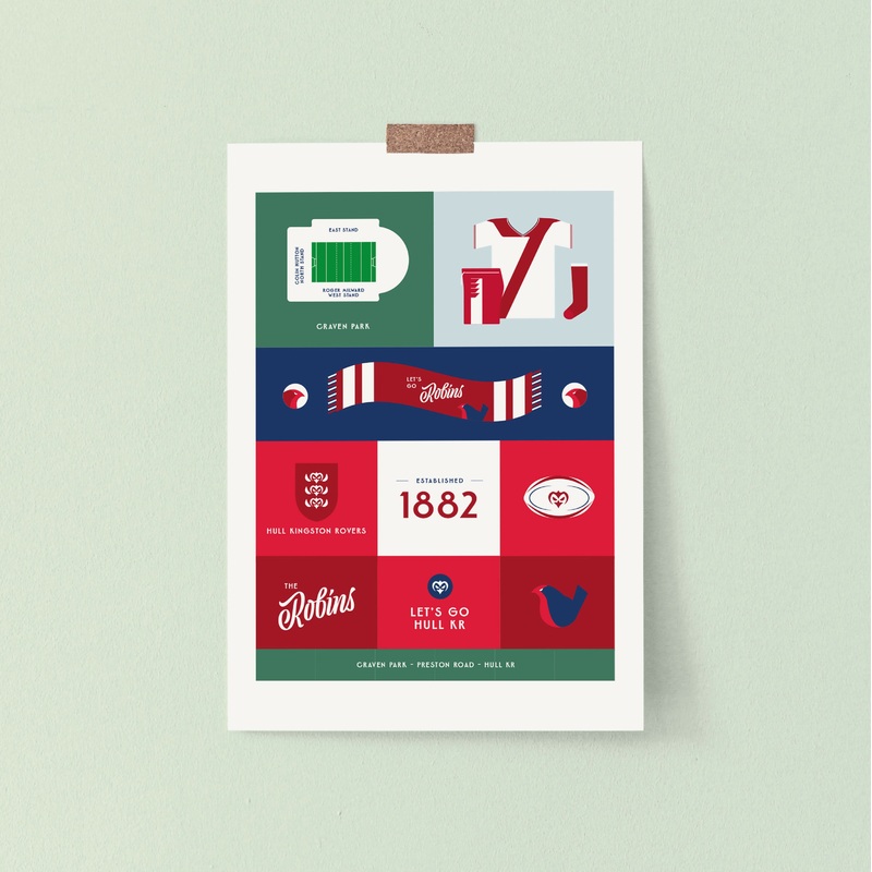 Hull KR Sport Print A3